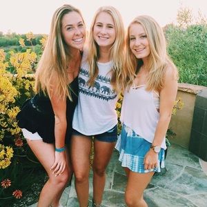 LuLu’s Tie-Dyed Blue and White Shorts